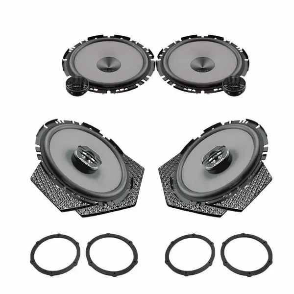 Pachet difuzoare auto Hertz Dieci dedicat Peugeot 208 2012-2019, RMS 80W