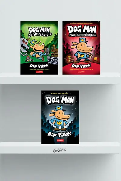 Pachet Dog Man (volumele 1-3) - Dav Pilkey