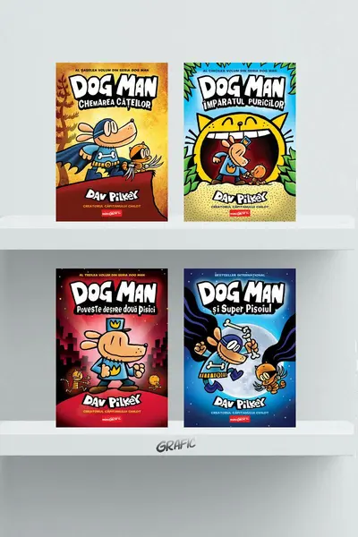 Pachet Dog Man (volumele 3-6) - Dav Pilkey