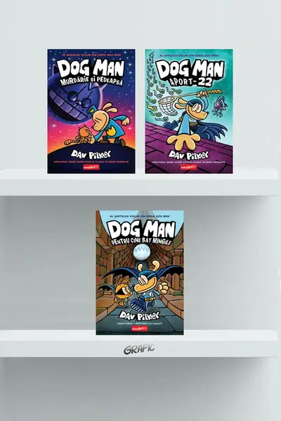 Pachet Dog Man (volumele 7-9) - Dav Pilkey