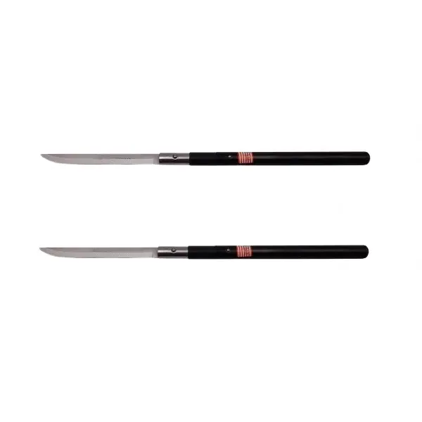 Pachet doua Sabii de vanatoare Shaolin Master, model baston, 55 cm, negru, teaca inclusa