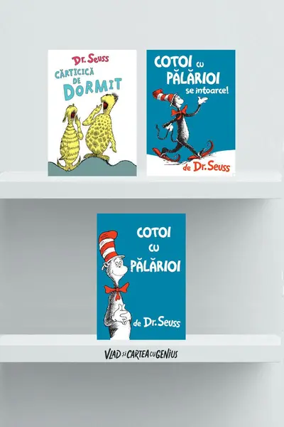 Pachet Dr. Seuss (Cotoi cu pălărioi 2 volume, Cărticica de dormit)