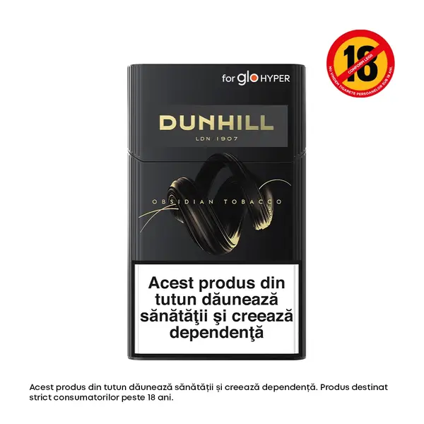 Pachet Dunhill designed for glo Obsidian Tobacco (20 sticks)