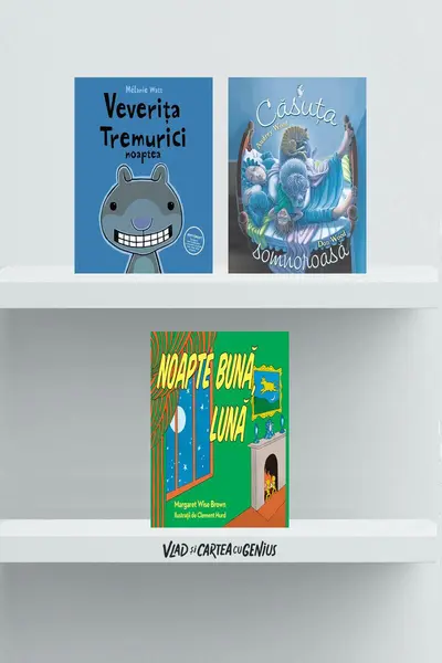 Pachet educativ Noapte bună! (Căsuța somnoroasă, Luna, Veverița Tremurici noaptea)