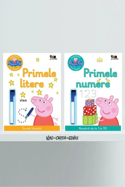 Pachet Exersează cu Peppa Pig (Primele numere, Primele litere) - Neville Astley și Mark Baker