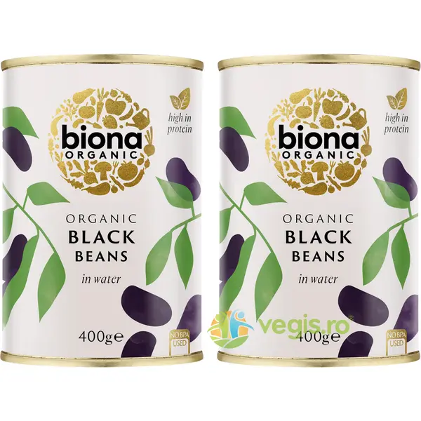 Pachet Fasole Neagra Ecologica/Bio 400g+400g