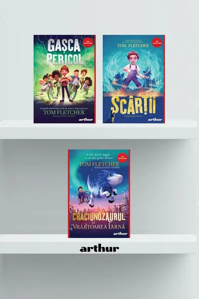 Pachet Fletcher Adventure 3 volume (Gașca Pericol, Scârții, Crăciunozaurul și Vrăjitoarea Iarnă) - Tom Fletcher