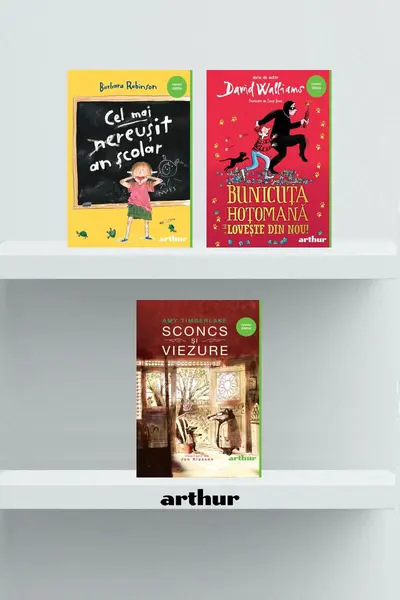 Pachet Funny (Bunicuţa hoţomană lovește din nou, Sconcs și viezure, Cel mai reușit an școlar) - David Walliams, Amy Timberlake