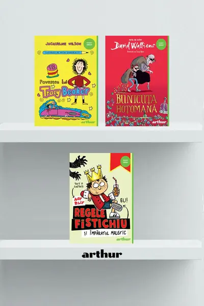 Pachet Funny Green (Bunicuța hoțomană, Regele Fistichiu,Tracy Beaker) - Andy Riley, Jacqueline Wils...