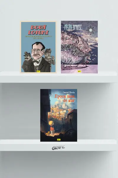 Pachet Grafic românesc 3 volume (Două loturi, Epoca mea de aur, Păsări aprinse)