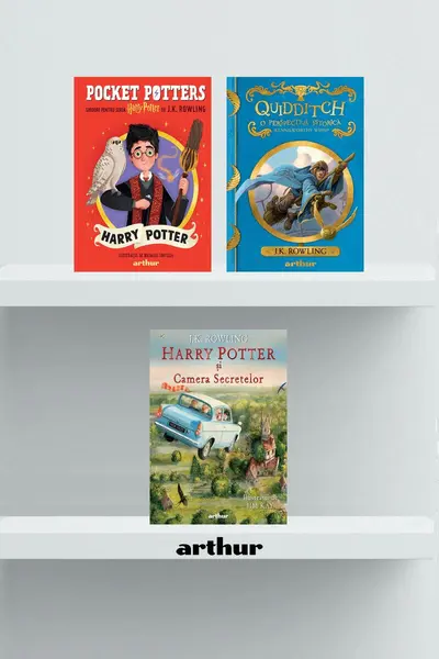 Pachet Harry Potter (Camera Secretelor,Quidditch, Pocket Potters 1)