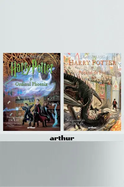 Pachet Harry Potter ediție ilustrată vol 4-5 (Pocalul de Foc , Ordinul Phoenix) - J.K. Rowling