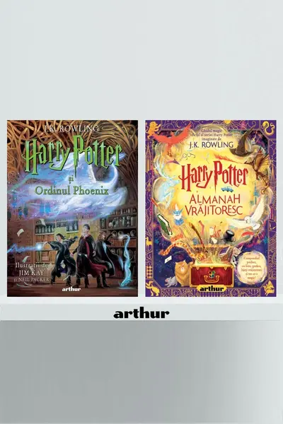 Pachet Harry Potter (Ordinul Phoenix ediție ilustrată, Almanah Vrăjitoresc) - J.K. Rowling