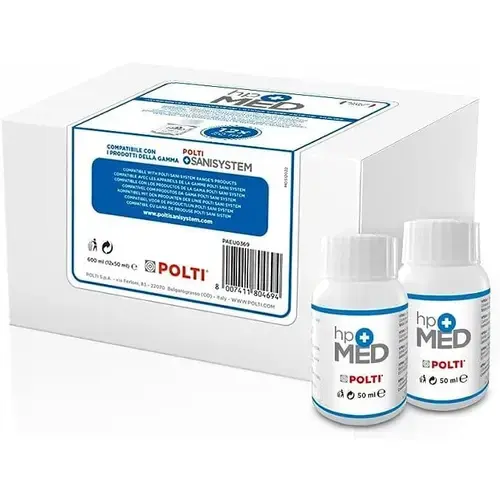 Pachet HP MED, 12 Flacoane, Detergent pentru Aparatele Contra Plosnitelor Polti Sani System si Cimex Eradicator PAEU0369