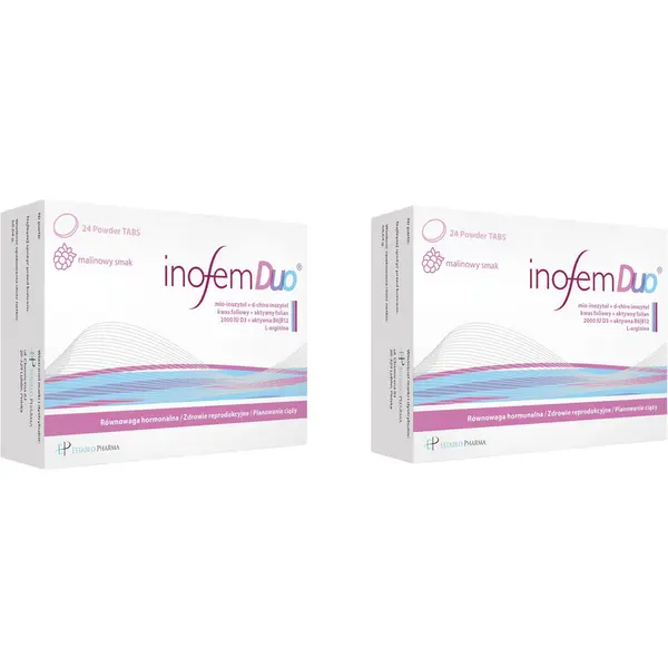 Pachet Inofem Duo Tabs 24tb masticabile + 24tb masticabile
