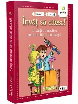 Pachet Invat sa citesc! 5 carti interactive pentru cititori entuziasti. Nivelul 1. Nivelul 2/***