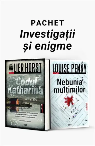 Pachet Investigații și enigme. Codul Katharina/Nebunia mulțimilor - Jørn Lier Horst