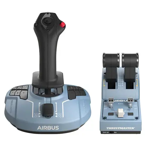 Pachet Joystick Thrustmaster TCA Officer Pack Airbus Edition pentru PC (Albastru/Negru)