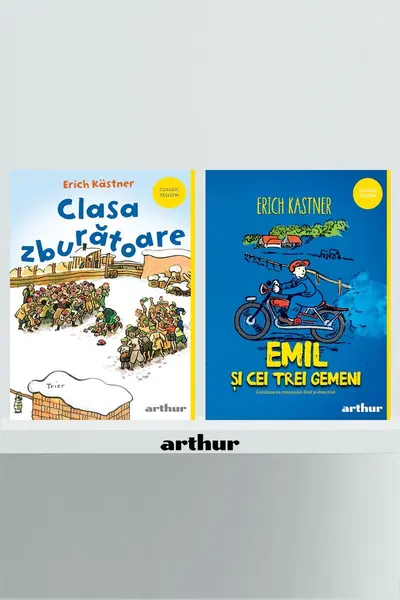 Pachet Kästner Classic Yellow (Clasa zburătoare, Emil și cei trei gemeni )