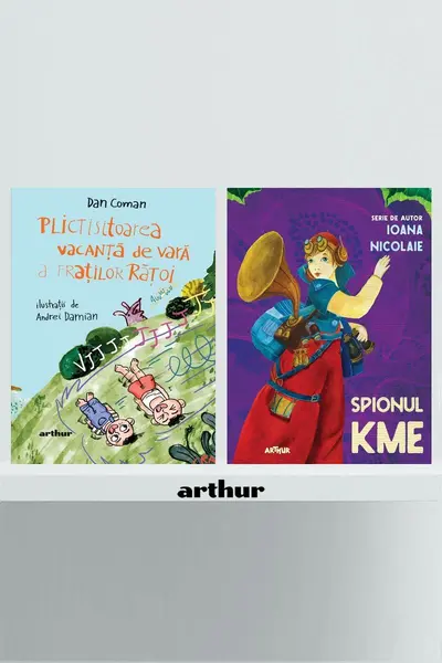 Pachet lecturi pentru 10 ani (Spionul Kme, Plictisitoarea vacanță de vară a fraților Rățoi)