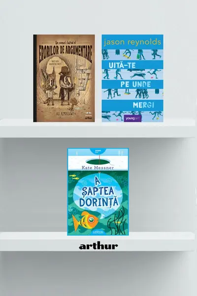 Pachet lecturi pentru 14 ani ( A șaptea dorință, Uită-te pe unde mergi, Erori de argumentare)