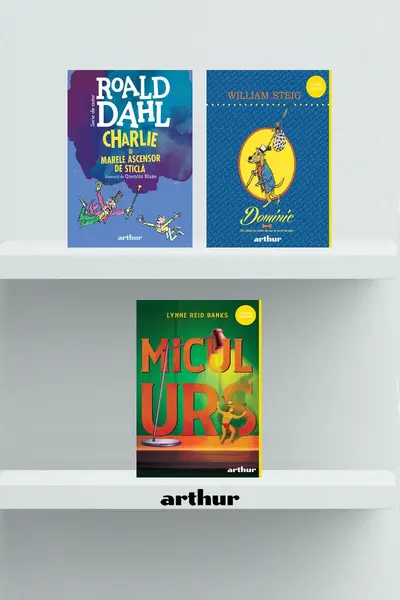 Pachet lecturi pentru 9 ani ( Dominic, Micul Urs, Charlie și marele ascensor) - Lynne Reid Banks, Roald Dah...