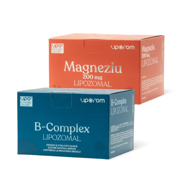 Pachet Magneziu Lipozomal + B Complex Lipozomal, Liporom