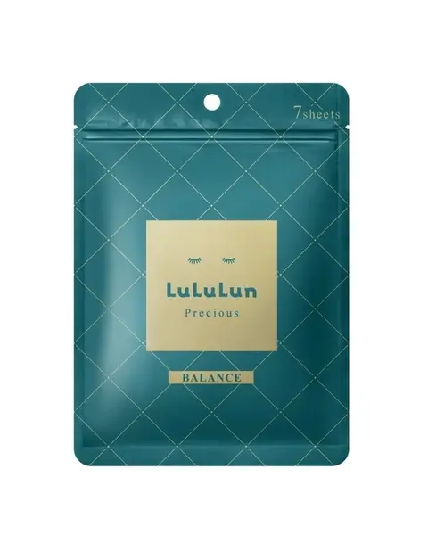 Pachet Masca de fata hidratanta Precious Green, 7 bucati, LuLuLun