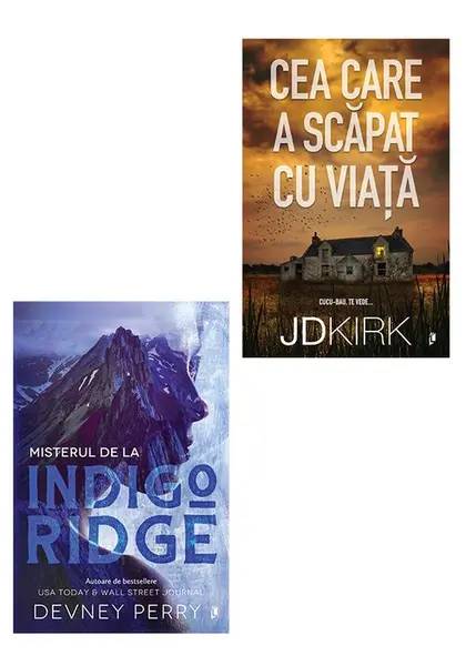 Pachet Misterul de la Indigo Ridge + Cea care a scapat cu viata. Set 2 carti