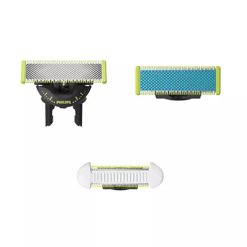 Pachet mixt Philips OneBlade QP936/50 1x360, 1xAnti-Friction, 1xSkinProtect