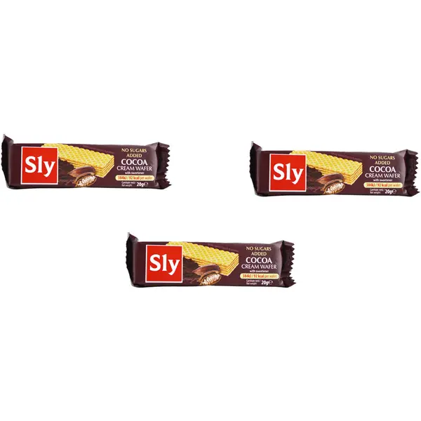 Pachet Napolitane cu Crema de Cacao fara Zahar 3x20g