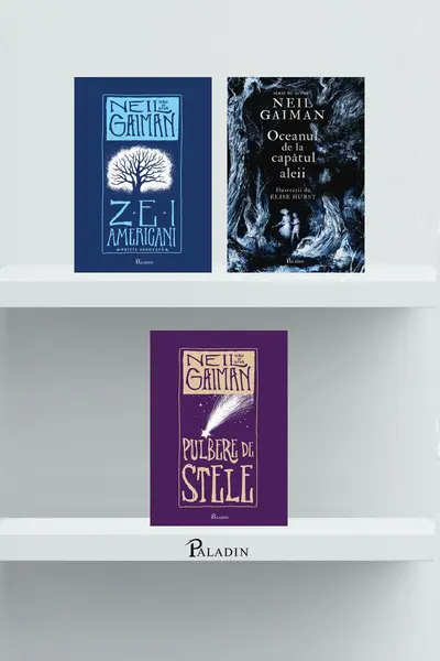 Pachet Neil Gaiman Paladin (Oceanul de la capătul aleii, Pulbere de stele, Zei americani) - Neil Gaiman