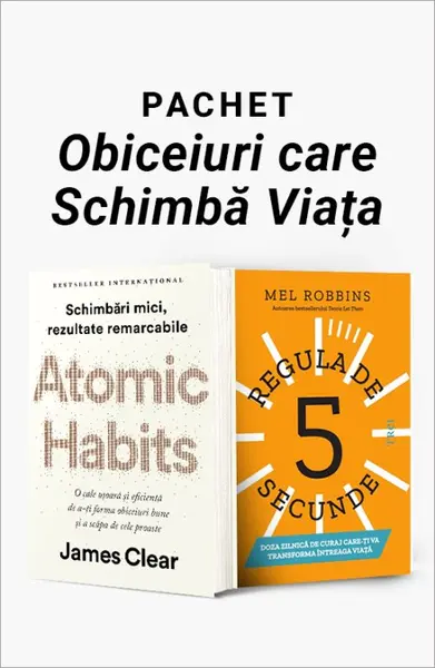 Pachet Obiceiuri care îți schimbă viața. Atomic Habits/Atomic Habits. Caiet de lucru/Regula de 5 secunde - James Clear