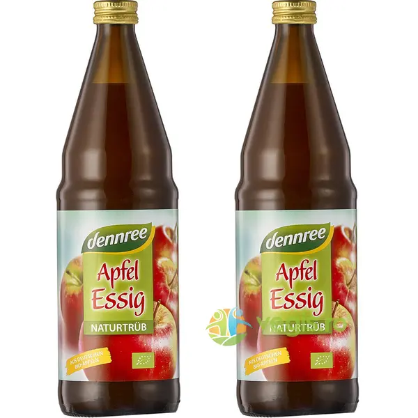 Pachet Otet de Mere Nefiltrat Ecologic/Bio 750ml+750ml