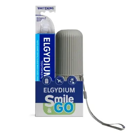 Pachet Pasta de Dinti Antiplaca 75 ml + Periuta pentru Dinti Sensibili + Suport Plastificat - Elgydium