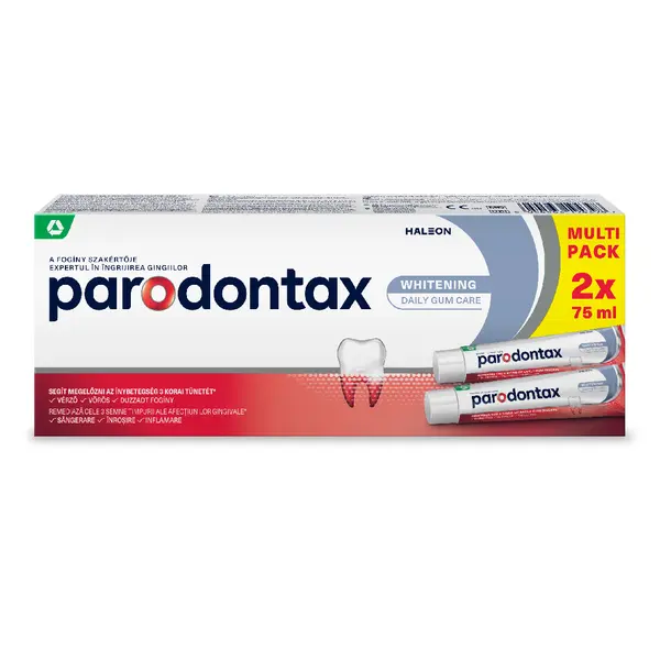 Pachet Pasta de dinti Whitening, 2* 75 ml, Parodontax