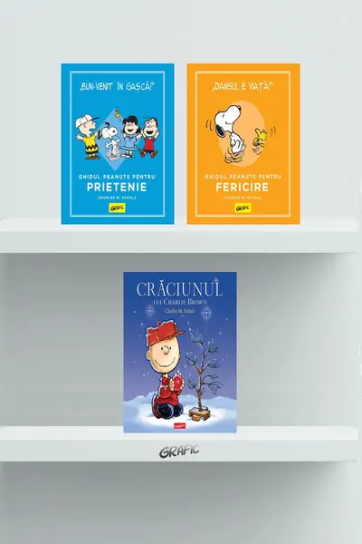 Pachet Peanuts (Crăciunul lui Charlie Brown, Ghidul pentru fericire și prietenie) - Charles M. Schulz
