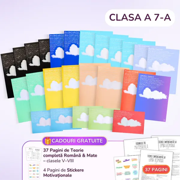 Pachet pentru Elevii Ambițioși, BACK TO SCHOOL 2026: 25 Caiete pentru Clasa a 7-a