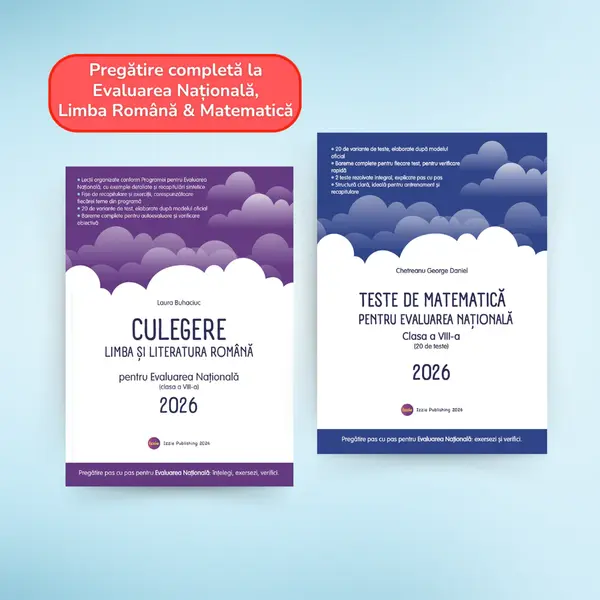 Pachet Pregătire Evaluarea Națională - Română & Matematică