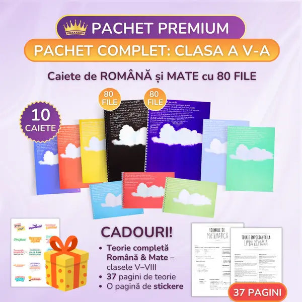 Pachet Premium 10 Caiete Izzie: Clasa a VI-a, Modulul 5