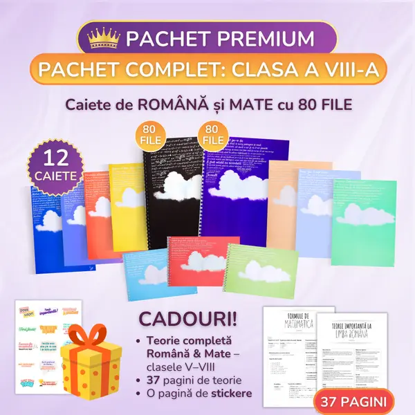 Pachet Premium 12 Caiete Izzie: Clasa a VIII-a, Modulul 5