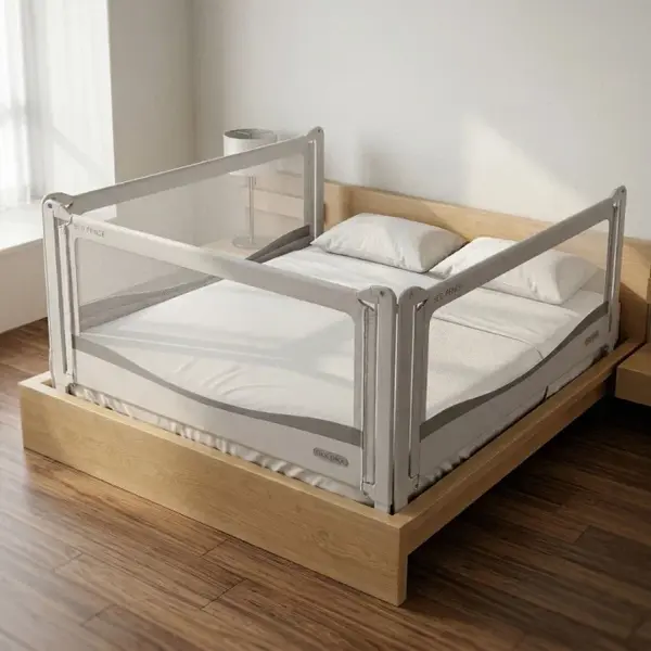 PACHET PREMIUM: 3 Protectii laterale pat, PREMIUM XXL, 160x200 cm + 2 Seturi Conectori