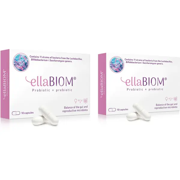Pachet Probiotic + Prebiotic ELLABiom 10cps + 10cps