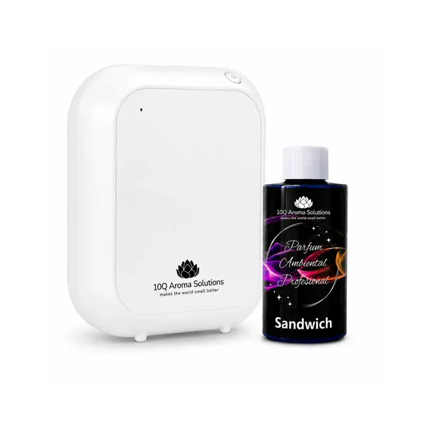 Pachet Promo: 10Q Aroma Eco Plus Alb + Rezerva Parfum Ambiental Profesional 100 g