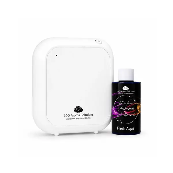 Pachet Promo: 10Q Aroma Eco Plus Alb + Rezerva Parfum Ambiental Profesional 100 g