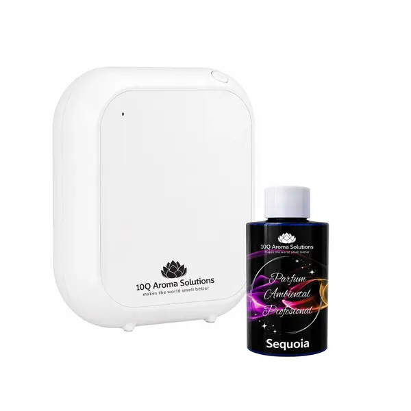 Pachet Promo: 10Q Aroma Eco Plus Alb + Rezerva Parfum Ambiental Profesional 100 g