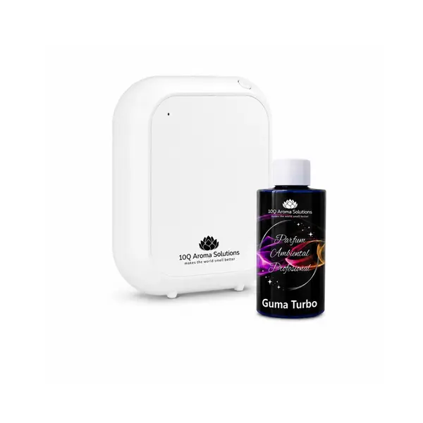 Pachet Promo: 10Q Aroma Eco Plus Alb + Rezerva Parfum Ambiental Profesional 100 g