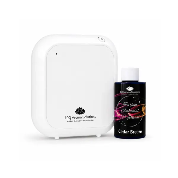 Pachet Promo: 10Q Aroma Eco Plus Alb + Rezerva Parfum Ambiental Profesional 100 g
