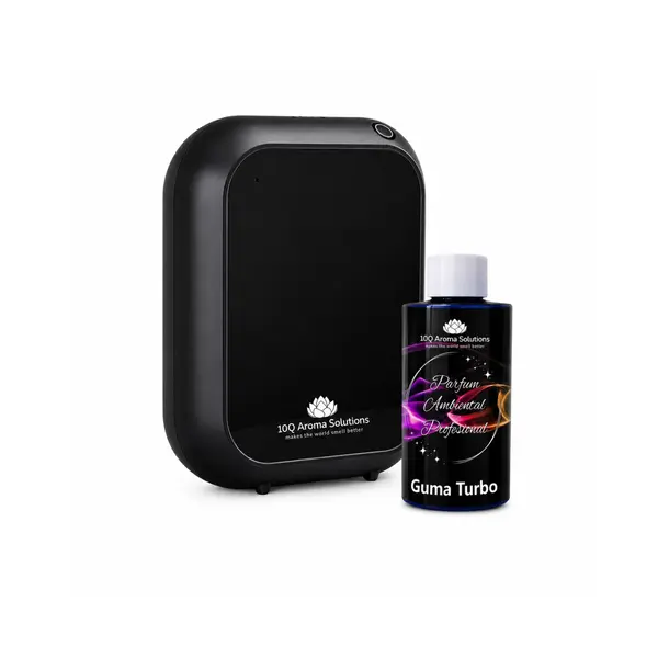 Pachet Promo: 10Q Aroma Eco Plus Negru + Rezerva Parfum Ambiental Profesional 100 g