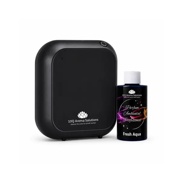 Pachet Promo: 10Q Aroma Eco Plus Negru + Rezerva Parfum Ambiental Profesional 100 g